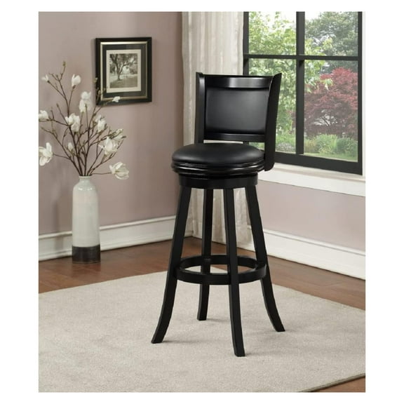 Drevy Augusta 34'' Swivel Bar Stool - Black