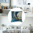 thumbnail image 5 of Fenyluxe Set of 2 Throw Pillow Cover Blue Artistic Mostly Monochrome Mixed Media Abstract Painting Red Home Decor Pillowcase Cushion Cover for Sofa Couch Bed and Car White, 5 of 7