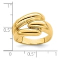 thumbnail image 2 of Solid 14k Yellow Gold Unique Ring Band Size 8, 2 of 3