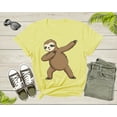 thumbnail image 4 of Cool Dabbing Dancing Lazy Sloth for Men Women Kids Boys Girl T-Shirt Sloth Animal Shirt for Men Women Kids Boys Girls Teens Gift Tshirt, 4 of 8