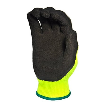 Latex Coated Work Gloves G & F 1516XL-1 Premium High Visibility Work Gloves for General Purpose, MicroFoam Double Textured Latex Coated Work Gloves, Garden Gloves, Men and Women Work Gloves, XLarge, 1 Pair ()