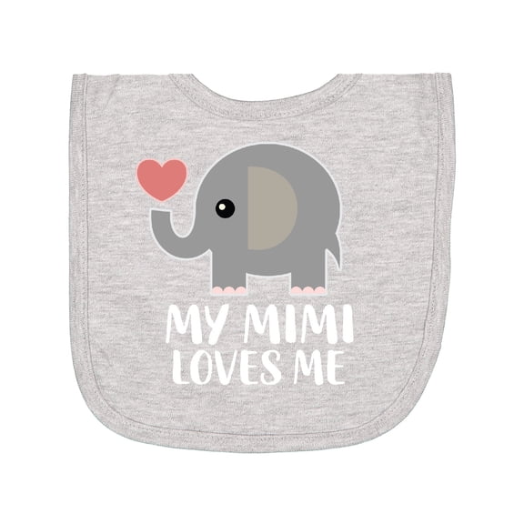 Inktastic My Mimi Loves Me Grandchild Newborn Bib