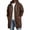 Coffee 09#, variant on Men's Long Length Full Zip Hooded Sweatshirt, Open Front Long Sleeve Hoodie Coat with Drawstring and Side Pockets, Relaxed Fit Casual Warm Outerwear for Fall Winter Daily Wear Navy 3XL