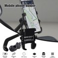 thumbnail image 2 of CAROOTU Charging Motorcycle Phone Holder Waterproof Qucik Charge 3.0 Universal Adjustable Handlebar, 2 of 8