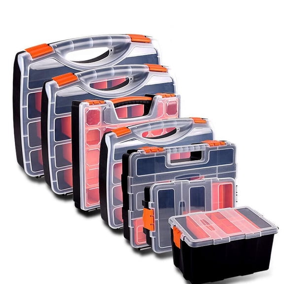 Caja de herramientas modular con cerradura perfecl enrollable con ruedas y cajones 38x31x6.85cm
