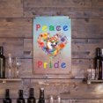 thumbnail image 3 of Peace Love Pride Shiba Inu with Rainbow Sunglasses LGBT LGBTQ+ Vertical Metal Aluminum Sign Shibas Dog Lovers Gifts Idea Wall Art Home Decor - 01004, 3 of 5