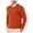 Orange, variant on Leisure Sweater For Men Autumn Winter Casual Knitted Cardigan Sweater Fashion Turtleneck Lightweight Warm Slim Fit Zipper Up Business Sweaters Suitable For Dailywear