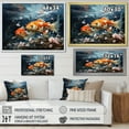 thumbnail image 4 of Designart "Glimpse Fish China Art painting II" China Art Floater Framed Canvas Print, 4 of 7