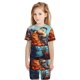 thumbnail image 5 of Balery Colorful Travel Luggage Gear Conjunto de Pijama Infantil de Manga Corta con Estampado – Ropa de Dormir de Algodón Suave-3X-Large, 5 of 5