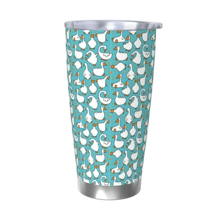 

Bingfone Cartoon Funny Goose for 20 Oz Stainless Steel Travel Mug Double Wall Water Coffee Cup for Home Office Outdoor Works Great for Ice Drinks and Hot Beverage-Without Straw
