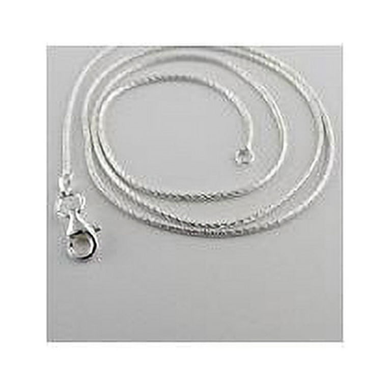 Italian 925 Sterling Silver 1mm 025 Diamond Cut Snake Chain Italian 925 Sterling Silver 1mm 025 Diamond Cut Snake Chain