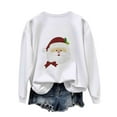 thumbnail image 6 of asdoklhq Womens Tops Womens Christmas Print Oversized Sweatshirts Fall Long Sleeve Sweatshirt Red M, 6 of 6