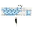 thumbnail image 2 of Mechanical Gaming Keyboard, 104 Key, 28 Backlight Modes, Blue Switch, Plug and Play, RGB Wired Computer Keyboard for , Linux, 2 of 7
