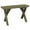 Linden Leaf Stain, variant on Amish Made 2 Foot Spruce Crossleg Outdoor Dining Bench in Unfinished - Wooden Bench Handcrafted in the USA