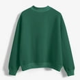 thumbnail image 5 of Cyglowse Cozy Oversized Pullover for Women Mock Neck Long Sleeve Top Casual Streetwear Soft Sweatshirt 2026 Green 2XL, 5 of 6