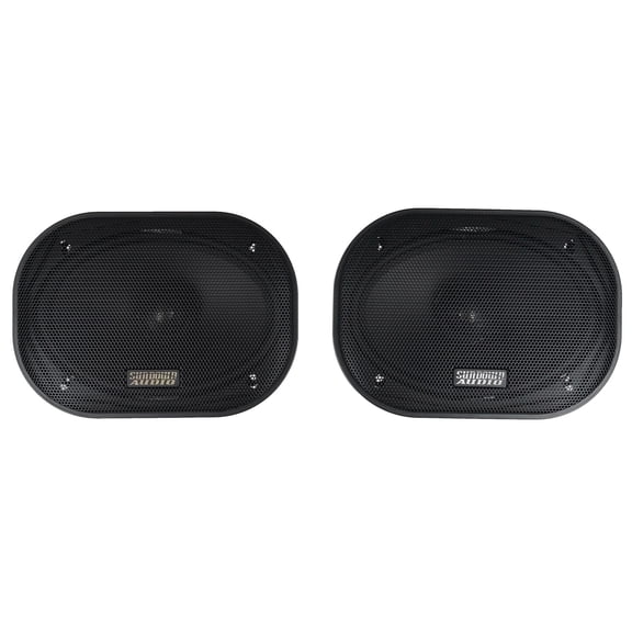 Sundown Audio E69CX 6x9" 100W RMS Coaxial Car Stereo Speakers (Pair) Titanium Dome Tweeter Black