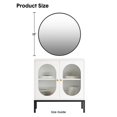thumbnail image 5 of Huloretions Bathroom Mirror, Black Metal Framed Bathroom Mirrors for Wall, 5mm Extra Thick Round/ Rectangle Mirror, Matte Black Bathroom Vanity Mirror for for Nursery, Living Room, Vanity, 5 of 9