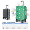 thumbnail image 6 of Naloa Bulldog Puppy Flower Elastic Suitcase Protector, Travel Suitcase Protector Cover Fits 18-32in Suitcase - Large, 6 of 9