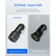 thumbnail image 4 of Cargador de coche WORSORS Dual USB C 60W PD de carga superrápida, 4 of 7