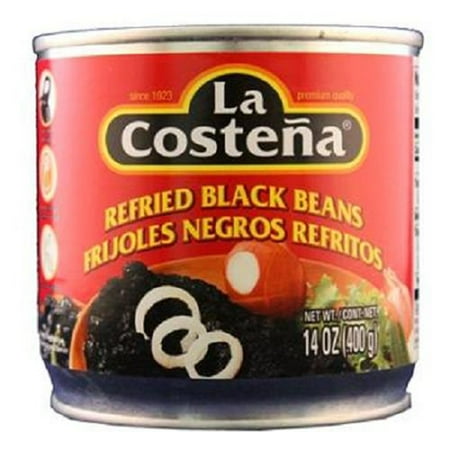 Taco Bell Refried Beans - Product Of La Costena, Refried Black Beans, Count 1 - Mexican Food / Grab Varieties & Flavors