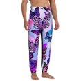 thumbnail image 4 of Xecao Flying Butterflies Print Active Tech Joggers for Men, Mens Sweatpants Lounge Pants with Pockets-3X-Large, 4 of 5