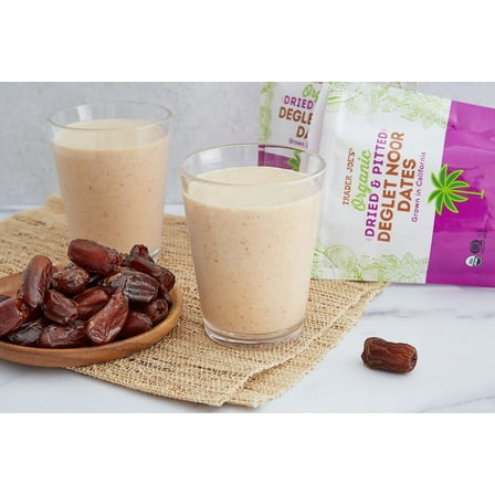 TJs Organic Dried & Pitted Deglet Noor Dates 8 Oz - Pack of 3