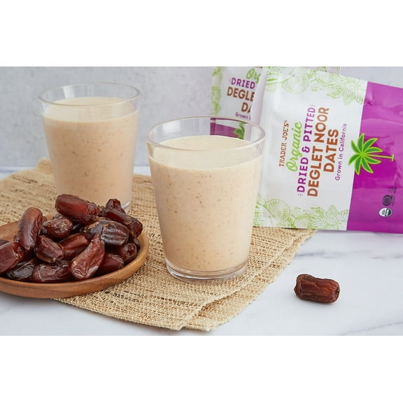 TJs Organic Dried & Pitted Deglet Noor Dates 8 Oz - Pack of 3
