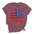 thumbnail image 4 of Women 4th of July Independence Day Shirts Funny Patriontic Graphic Short Sleeve Tee Tops, 4 of 6