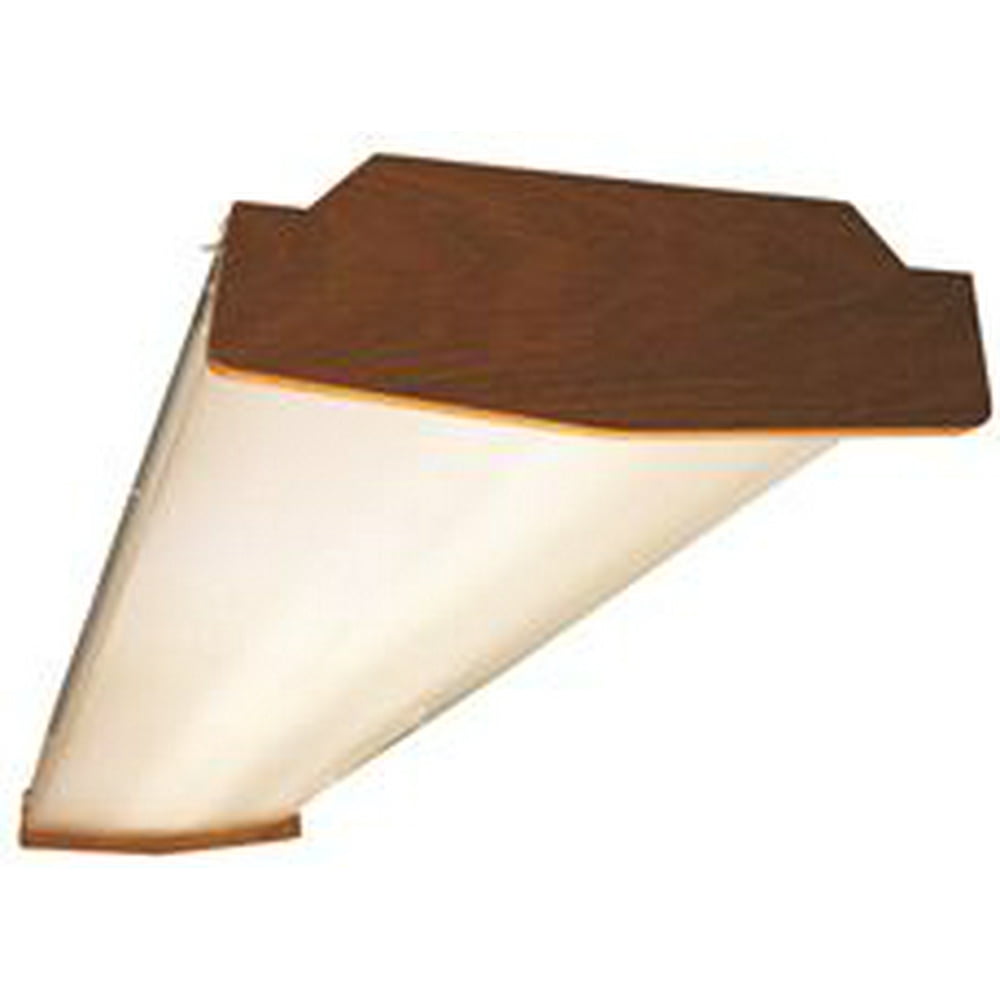 Simkar Fluorescent Light Fixture, 2 Bulb, 4 Ft., Solid Oak Ends