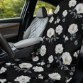 thumbnail image 4 of XYZCANDO Black Floral Lattice Car Seat Cover Protector Sweat-Absorbent for Gym Swimming Workout, Sweatproof Easy to Store Towel Cover Machine Washable, 4 of 10