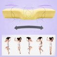 thumbnail image 4 of Almohada de espuma viscoelástica BLESIY para cuello cabeza espalda Apoyo para descansar leer Dormir gris, 4 of 6
