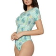 thumbnail image 2 of Balery Sea Turtle Women's Short Sleevee Crew Neck Bodysuit Tops Short Sleeve Tops Basic-XX-Large, 2 of 9