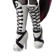 Monster High Reel Drama Draculaura Collector Doll in Black and White, Reproduction with Poster