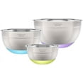 thumbnail image 3 of Cuisinart 3-Piece Stainless Steel Mixing Bowls with Nonslip Base, 1.5qt, 3qt & 5qt, 3 of 4