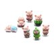 thumbnail image 4 of 2x7 Figuras De Cerdo, Decoración Del Tablero Del Automóvil, Para Dormitorio, Gabinete De Escritorio Sin Tapete, 4 of 9
