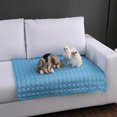 thumbnail image 2 of Alfombrilla de enfriamiento para perros mascota Almohadilla de enfriamiento automático transpirable para perreras en interiores libre - Blue_60x50cm Azul_60x50cm Yinane Manta autorefrigerante de verano, 2 of 8