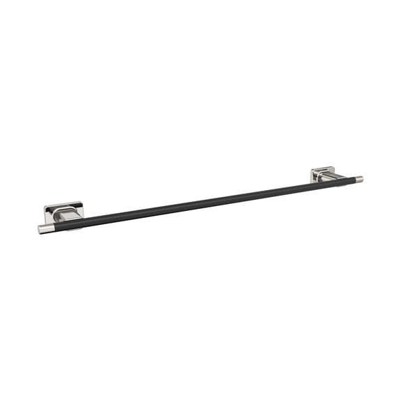 Amerock Esquire Polished Nickel/Black Bronze 24 inch (610mm) Towel Bar