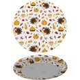 thumbnail image 2 of muroi Flowers and Cherry Round Fitted Tablecloth, Waterproof Round Table Cloth with Elastic Edged Washable Table Cover for Indoor Outdoor Fits 45"-50" Tables, Medium, 2 of 6