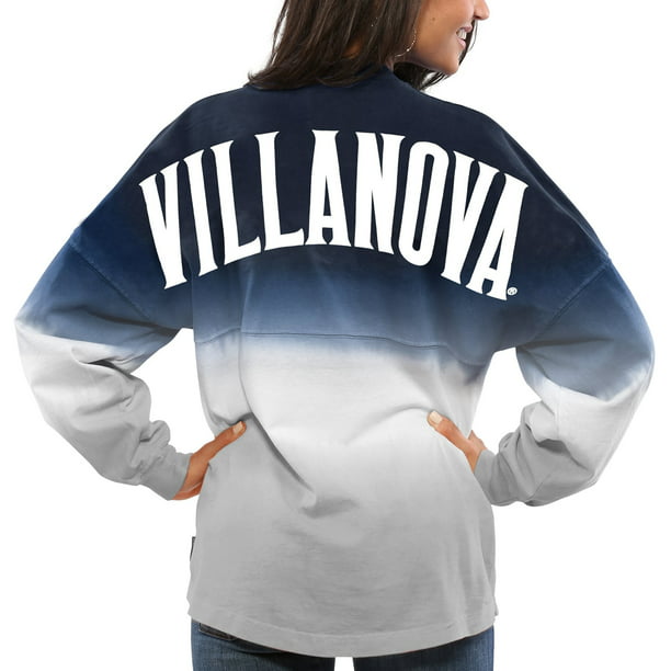 Villanova Wildcats Women's Ombre Long Sleeve Dip-Dyed Spirit Jersey ...