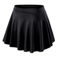 thumbnail image 3 of GYRATEDREAM Girls Activewear Skorts High Waisted Pleated Tennis Skirts Running Workout Athletic Mini Skirts for 4-5Y Black, 3 of 5