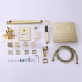 thumbnail image 4 of Three Functions Shower Set, Pressure Balanced Complete Shower Faucet with 4pcs of Body Jets with Rough-in Valve, 4 of 5
