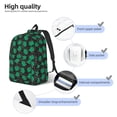 thumbnail image 3 of Bingfone Cartoon Kawaii Frogs Print Canvas College Laptop Backpack, Large Capacity Lightweight College Bookbag Casual Daypack-Medium, 3 of 5