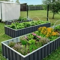 thumbnail image 3 of KING BIRD Raised Garden Bed 101"x 36"x 12" 4 Installation Methods Planter Kit Box (Dark Grey), 3 of 11