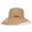 Brown+Beige, variant on US Daisy Double-Sided UV Protection Wide Brim Bucket Hat Sun Beach Fisherman Cap