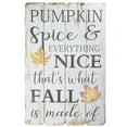 thumbnail image 2 of Northlight Pumpkin Spice Everything Nice Fall Wooden Wall Sign - 23.5", 2 of 5