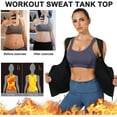 thumbnail image 3 of Junlan Women Waist Trainer Vest Slim Corset Workout Sweat Tank Top Zipper Compression Shirt Sauna Suit Body Shaper(Black, XS), 3 of 8