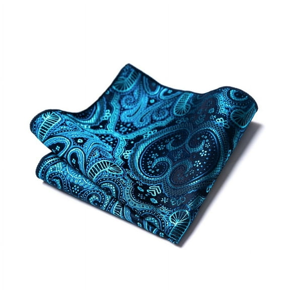 Zhuge Mens Silk Pocket Square Set Handkerchiefs-9*9inch，C10