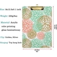 thumbnail image 2 of FMSHPON Abstract Beautiful Flowers Art Clipboard Hardboard Wood Nursing Clip Board and Pull for Standard A4 Letter 13x9 inches, 2 of 6