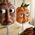 thumbnail image 3 of Zhourta Halloween Funny Face Pumpkin Resin Decor Outdoor Garden Party Decoration Cute Expressional Big Eyes Pumpkin Statue, 3 of 3