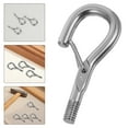 thumbnail image 2 of 10 ganchos de seguridad resistentes para colgar luces navideñas, plantas y adornos Ganchos metálicos grandes con autobloqueo para interiores y exteriores, 2 of 7